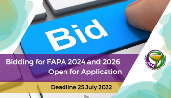 Bidding for FAPA 2024 and 2026 open for application