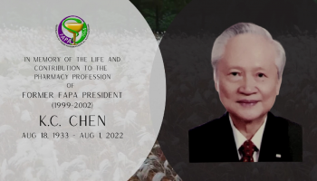 Passing of Former FAPA President Mr. K.C. Chen