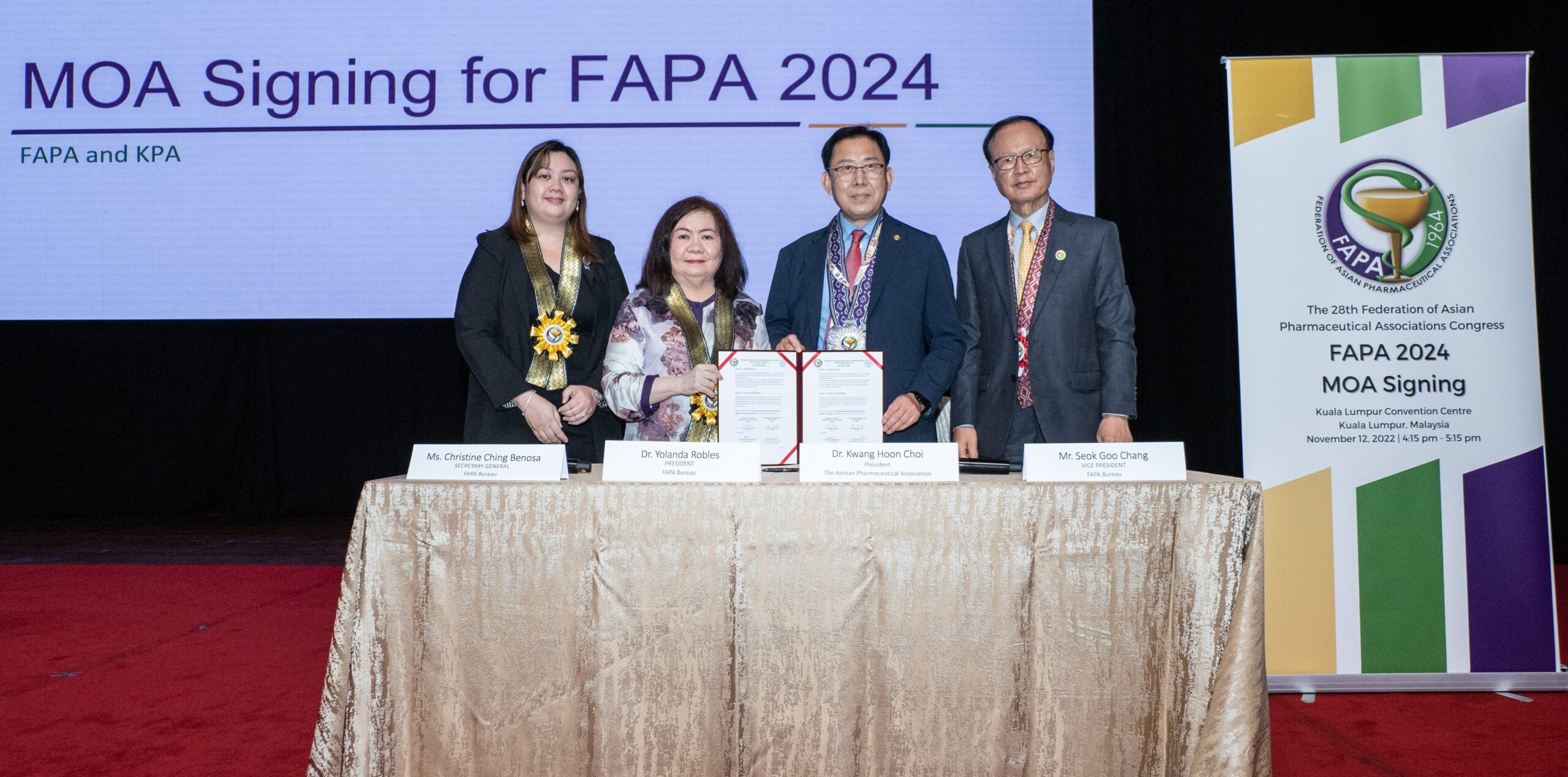 BacktoBack MOA Signing for 2023 and 2024 FAPA Congress FAPA