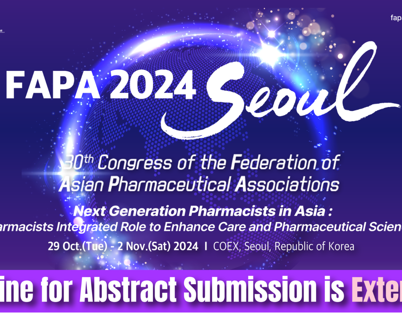 FAPA 2024 in Seoul REGISTER NOW! FAPA